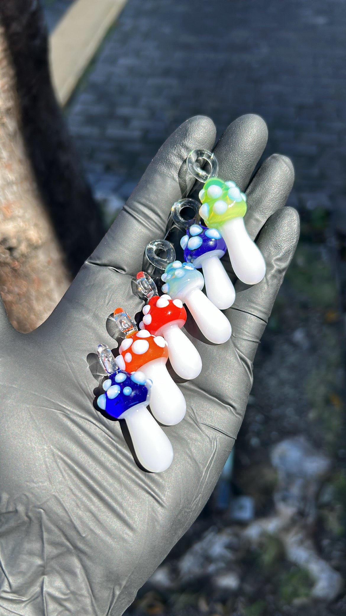 Mini Mushroom Pendants image 0