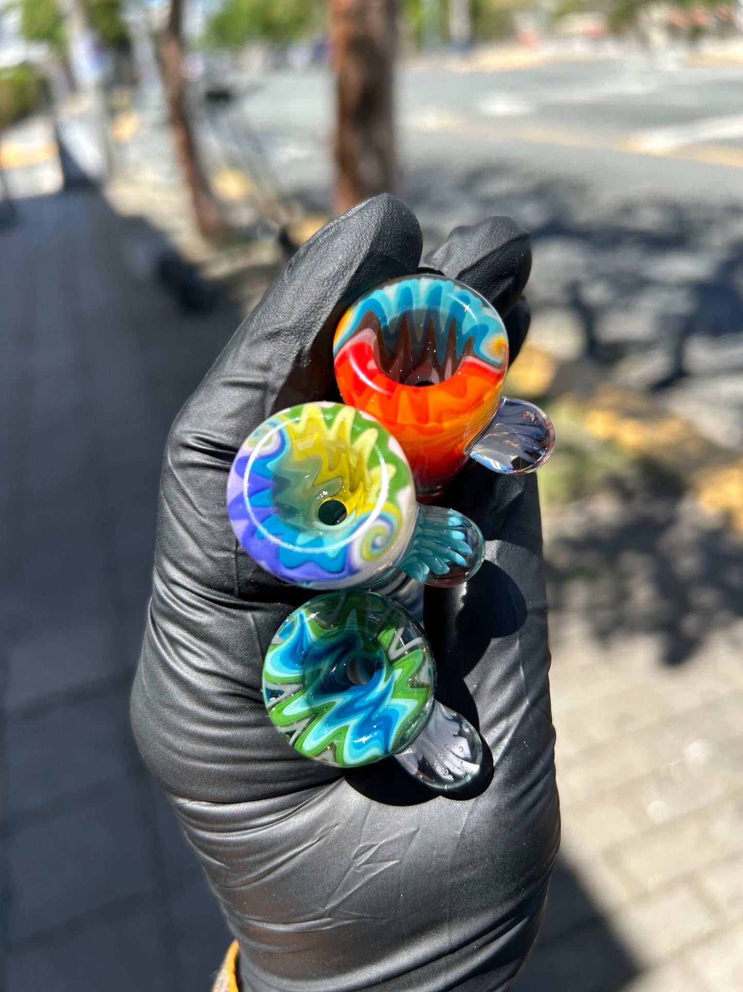 @katywrightglass Linework One hitters image 1