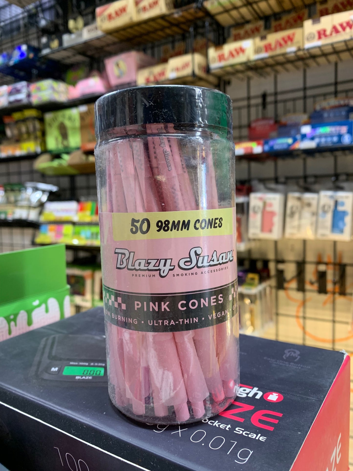 Blazy Susan 98mm Cones 50pk Pink image 0