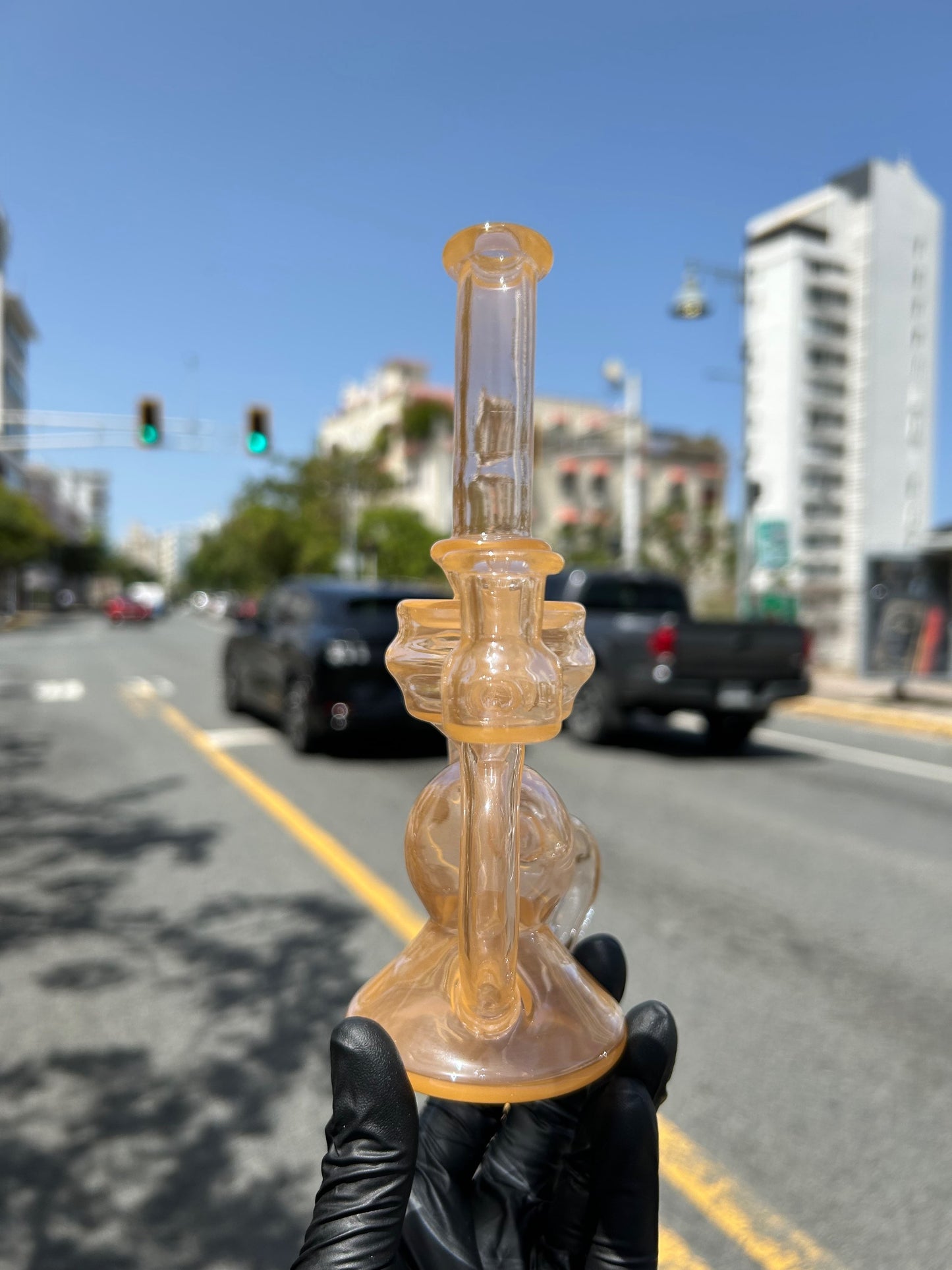 @Dallas.Glass Peach Klein Recycler image 1