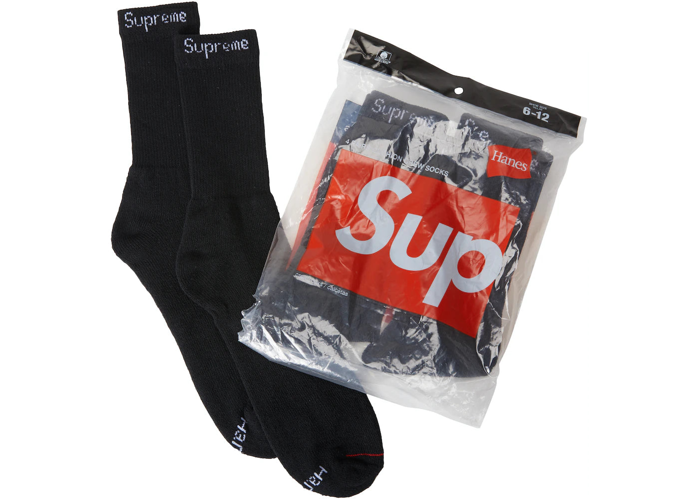 Supreme Black Socks image 0