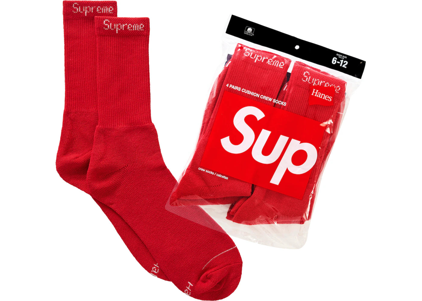 Supreme Socks Red image 0