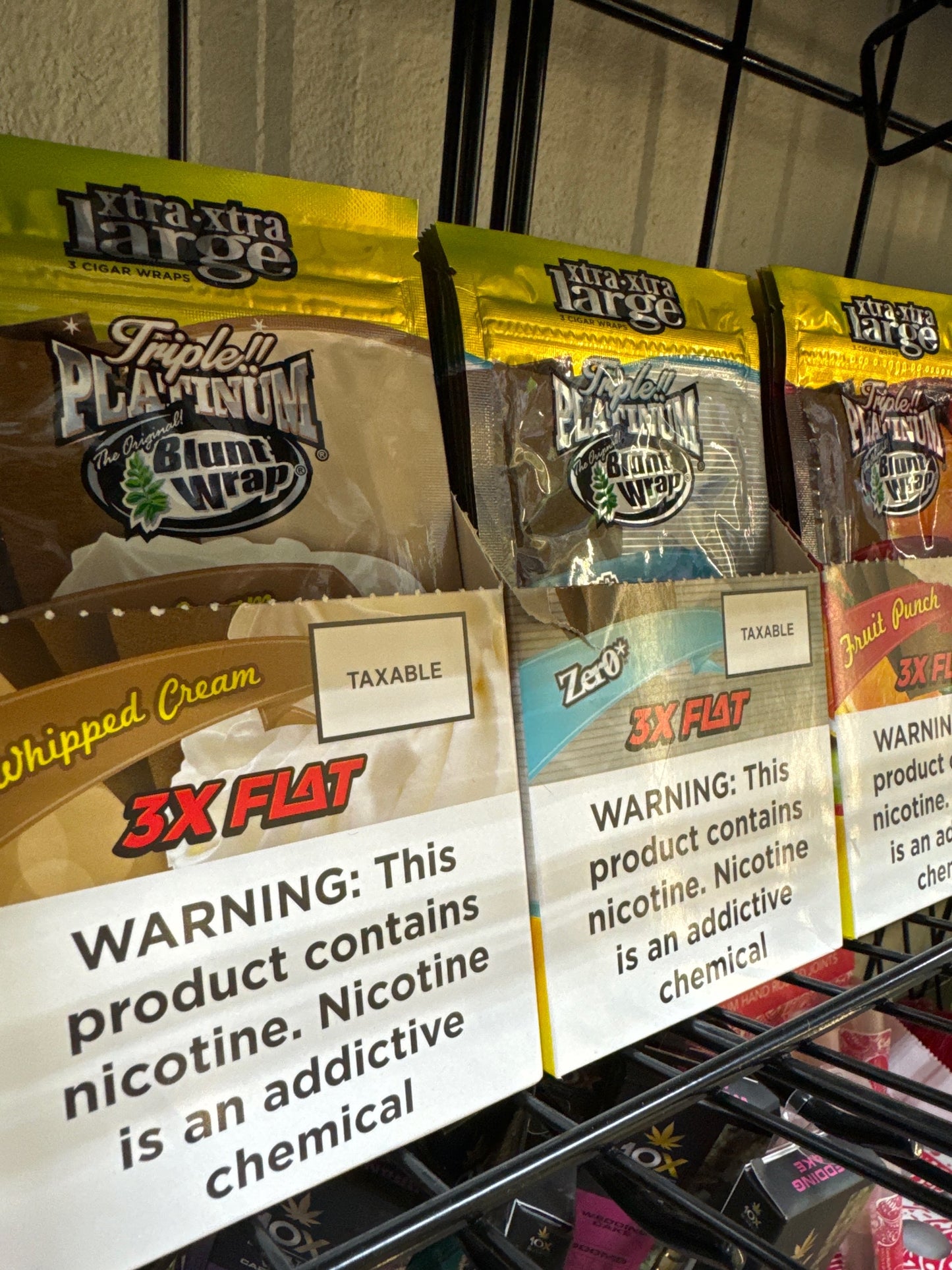 Flat Platinum Blunt Wraps 3pk image 0