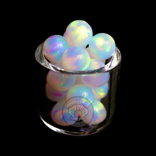 6mm White Opal Pearl image 0