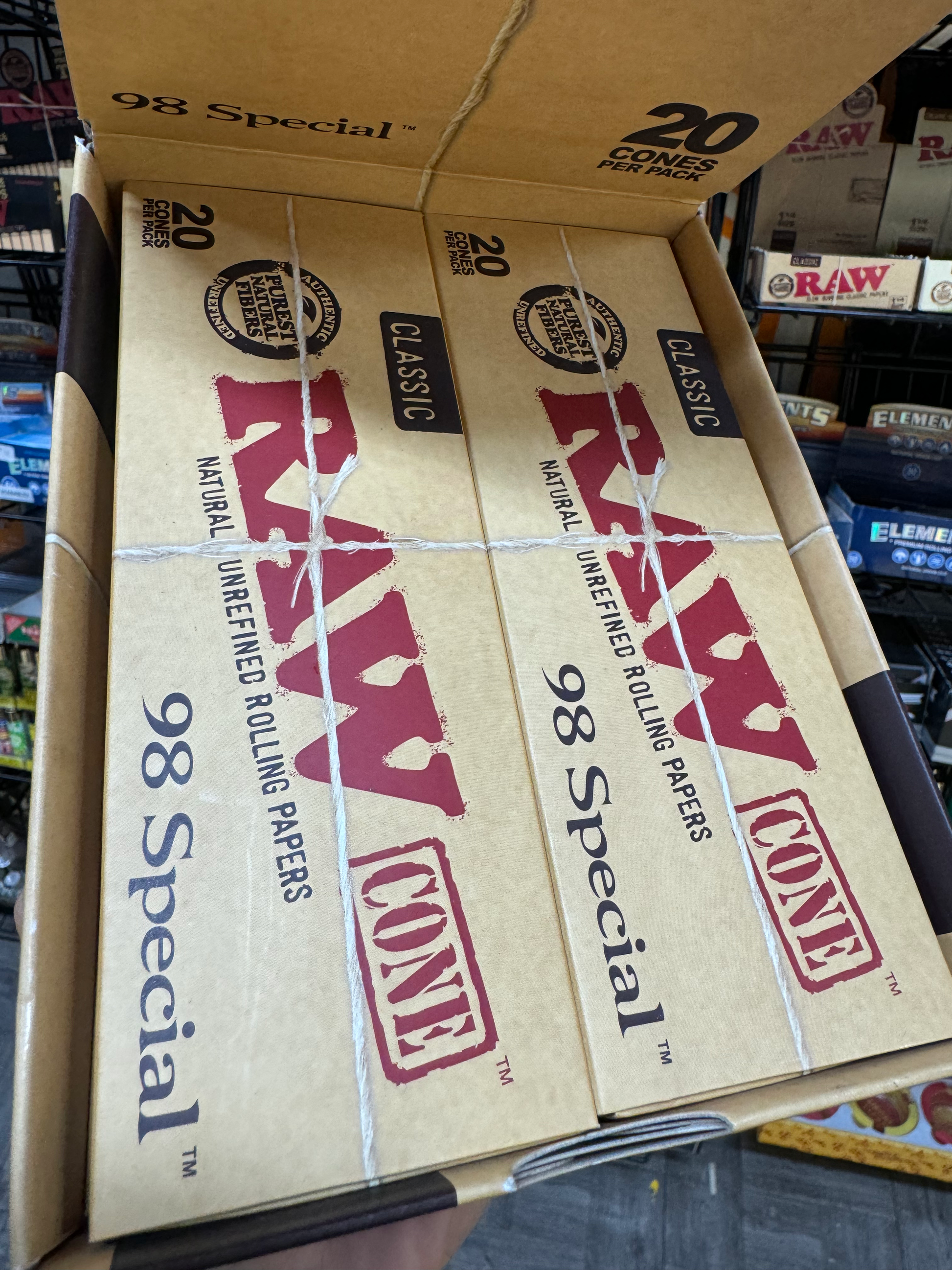 Raw 98 Special Cones 20pk image 0