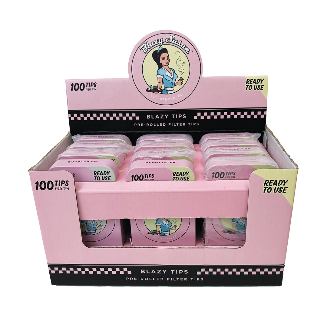 Blazy Susan Filter Tips Tin 100pk