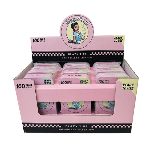 Blazy Susan Filter Tips Tin 100pk