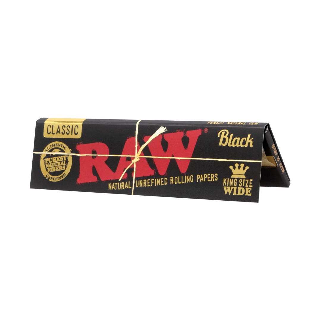 Raw Black Classic Rolling Papers King Size Wide
