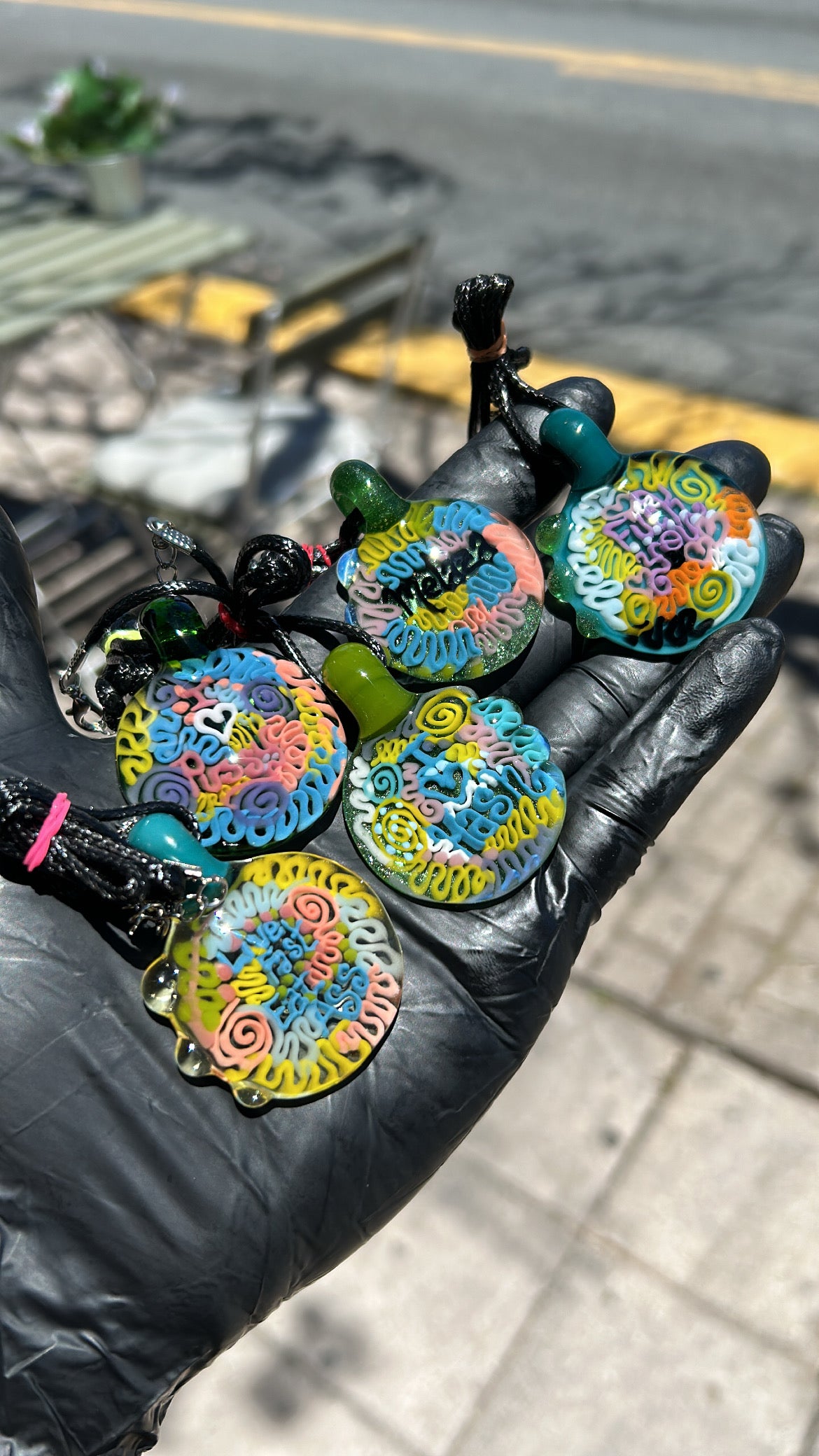 Profanity Pendants by @junebugglass image 0
