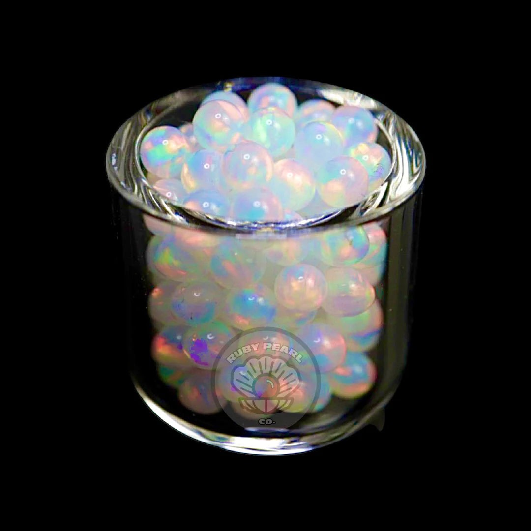 4mm White Opal Pearls 1pk image 0