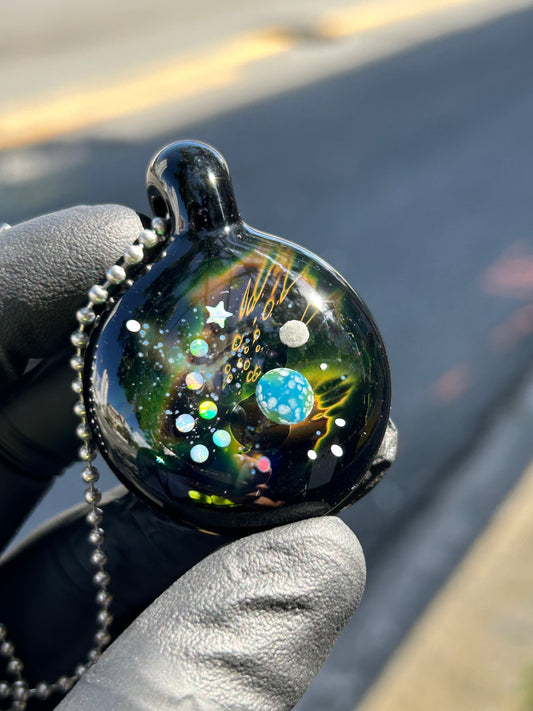 @Goba_glass Opal Space Pendant image 0
